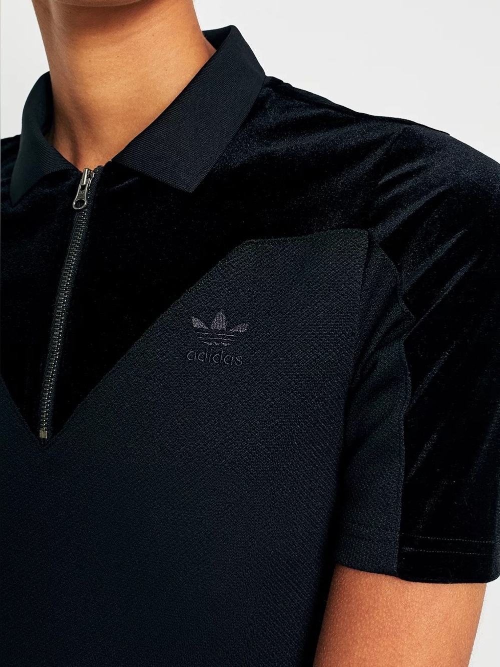 adidas Black Polo Maxi Dress with Side Slit - Picture 3 of 7